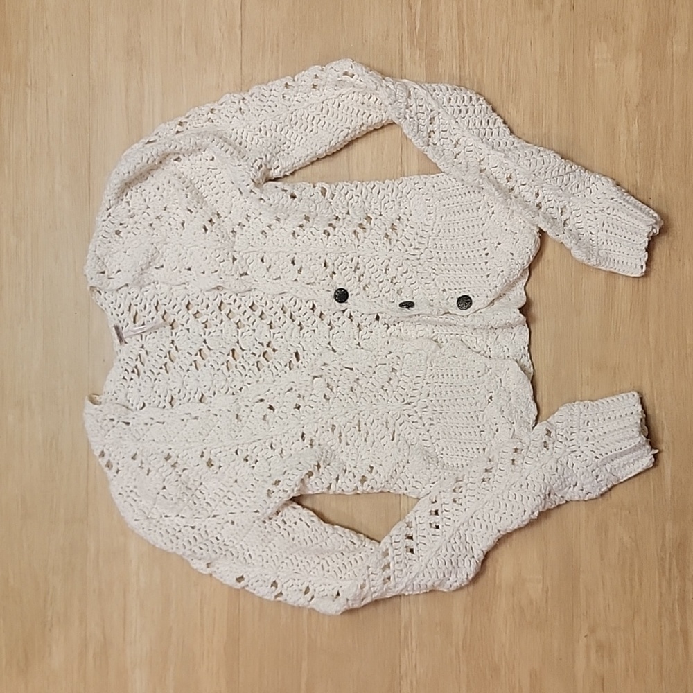 Free People crochet cardigan